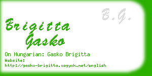 brigitta gasko business card